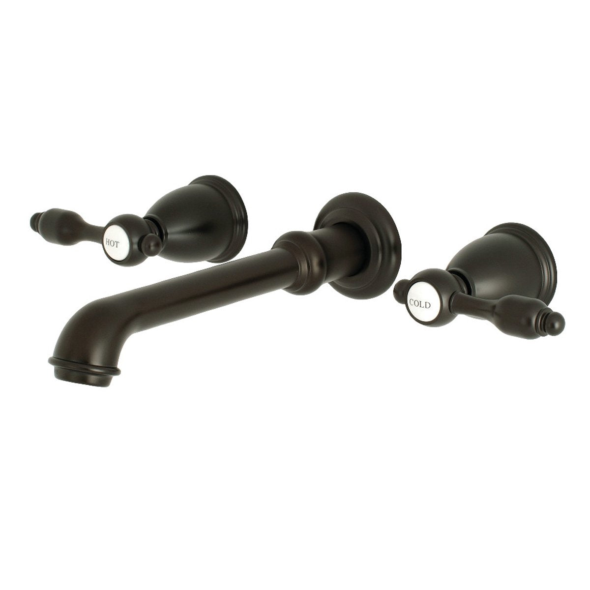 Kingston Brass Tudor Two-Handle Wall Mount Bathroom Faucet