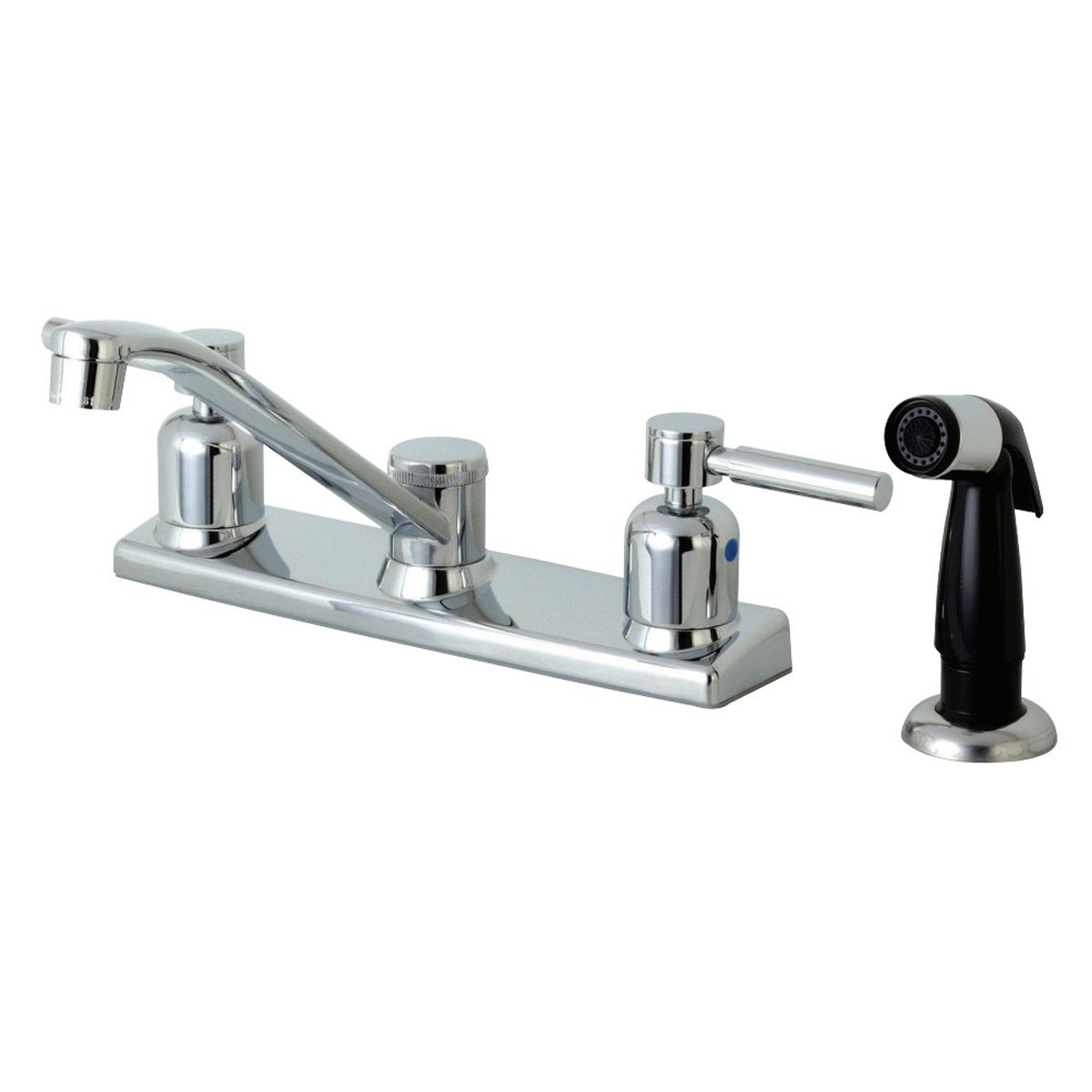 Kingston Brass FB122DL Centerset Kitchen Faucet in Polished Chrome