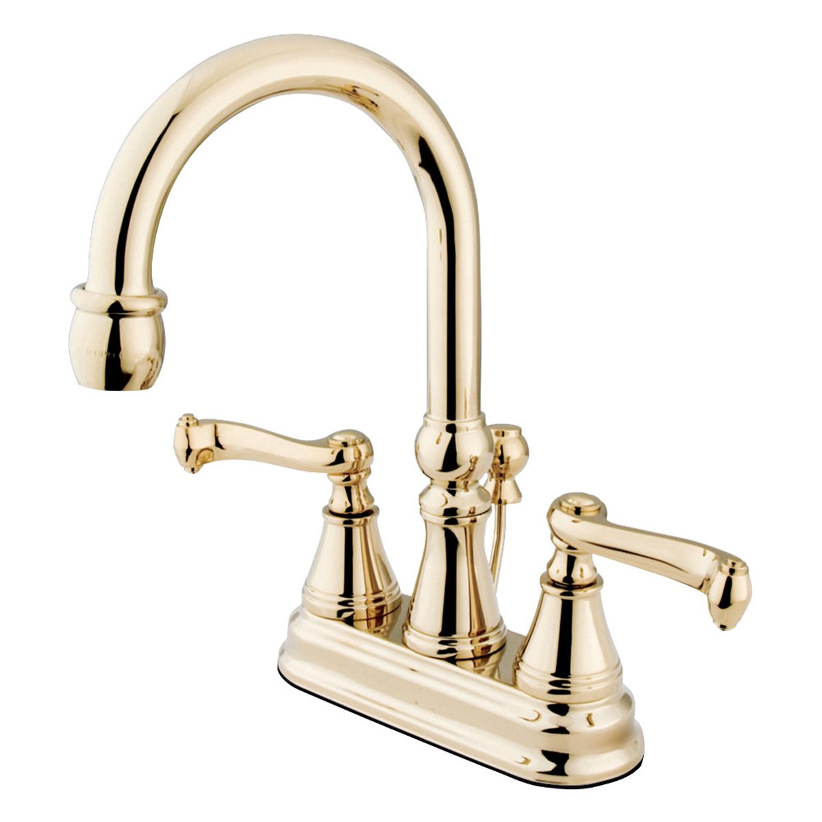 Kingston Brass Royale 2-Handle 4-Inch Centerset Deck Mount Bathroom Faucet